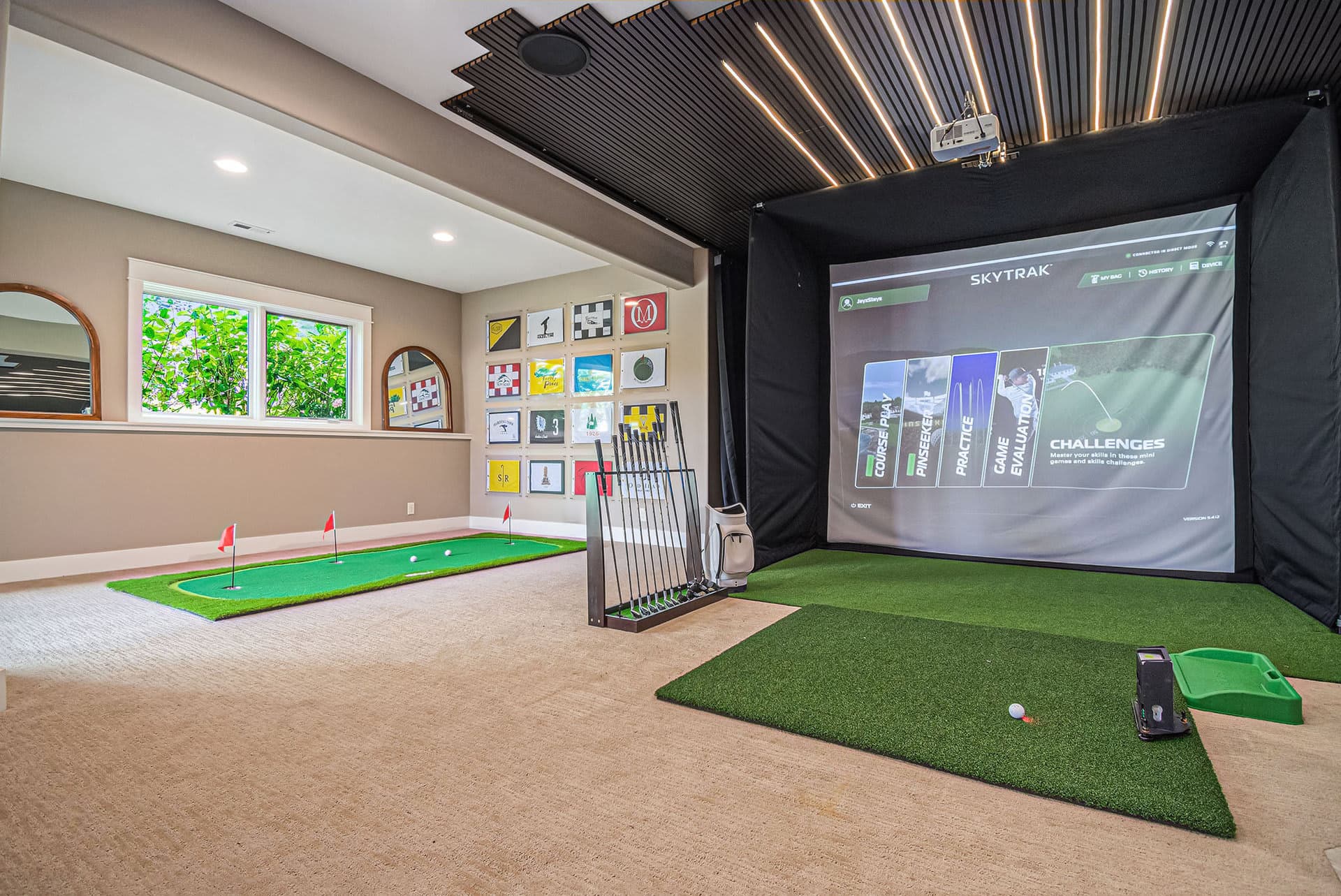Luxury Stay with Golf Simulator and 3 King Bedrooms!